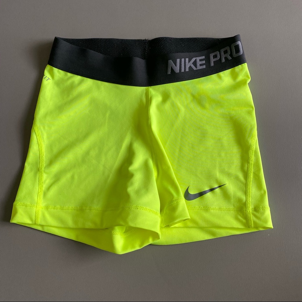 Nike Bike Shorts - XS - Neon